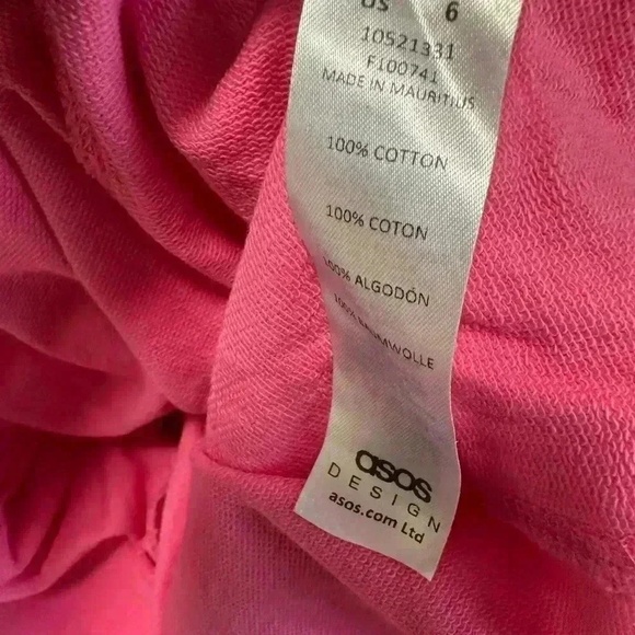 ASOS Tunic Womens Size 6 Pink Oversize Long Sleeve Casual Comfort Dress - Picture 7 of 8